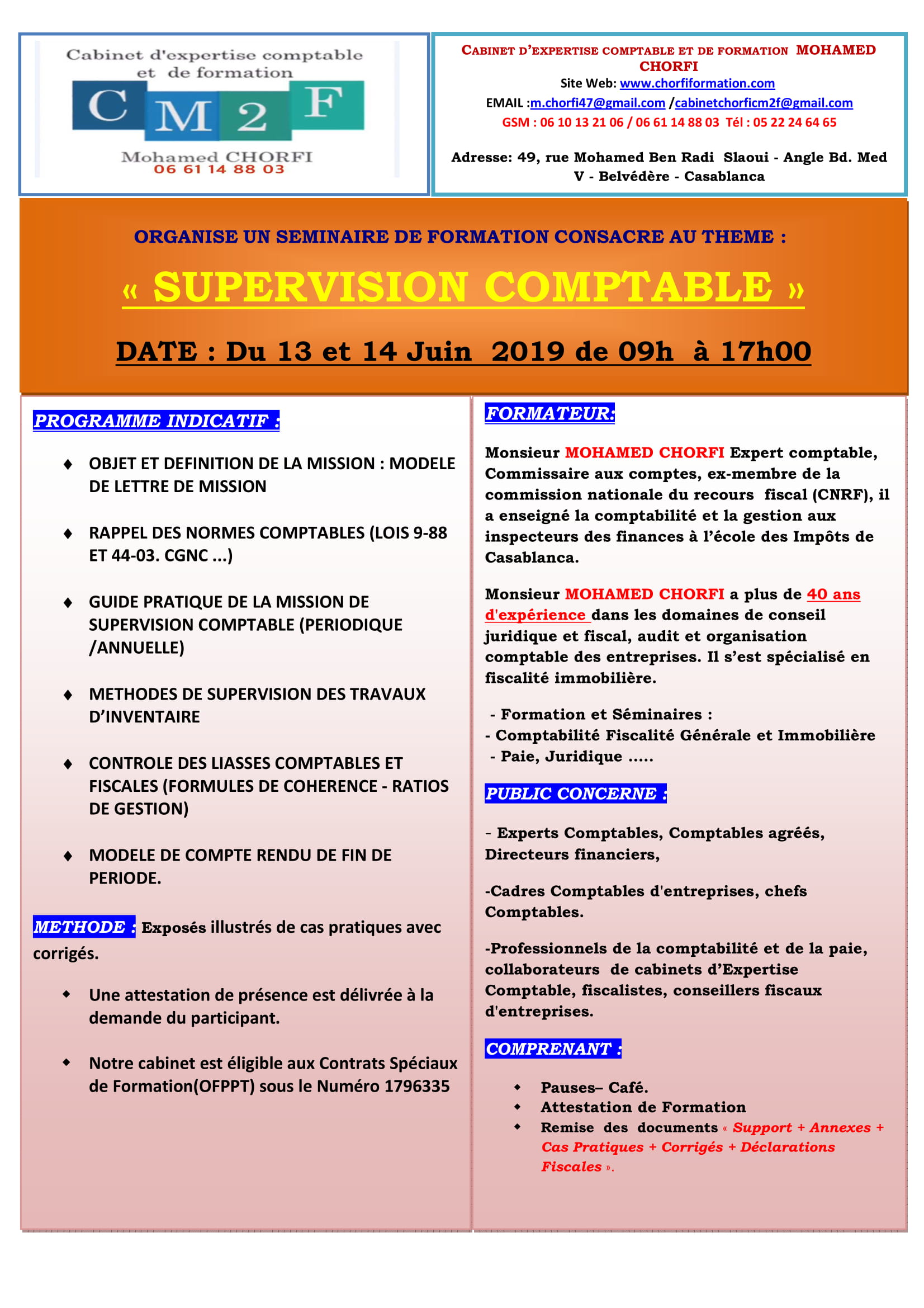 SEMINAIRE Supervision comptable 13 et 14 Juin 2019-1