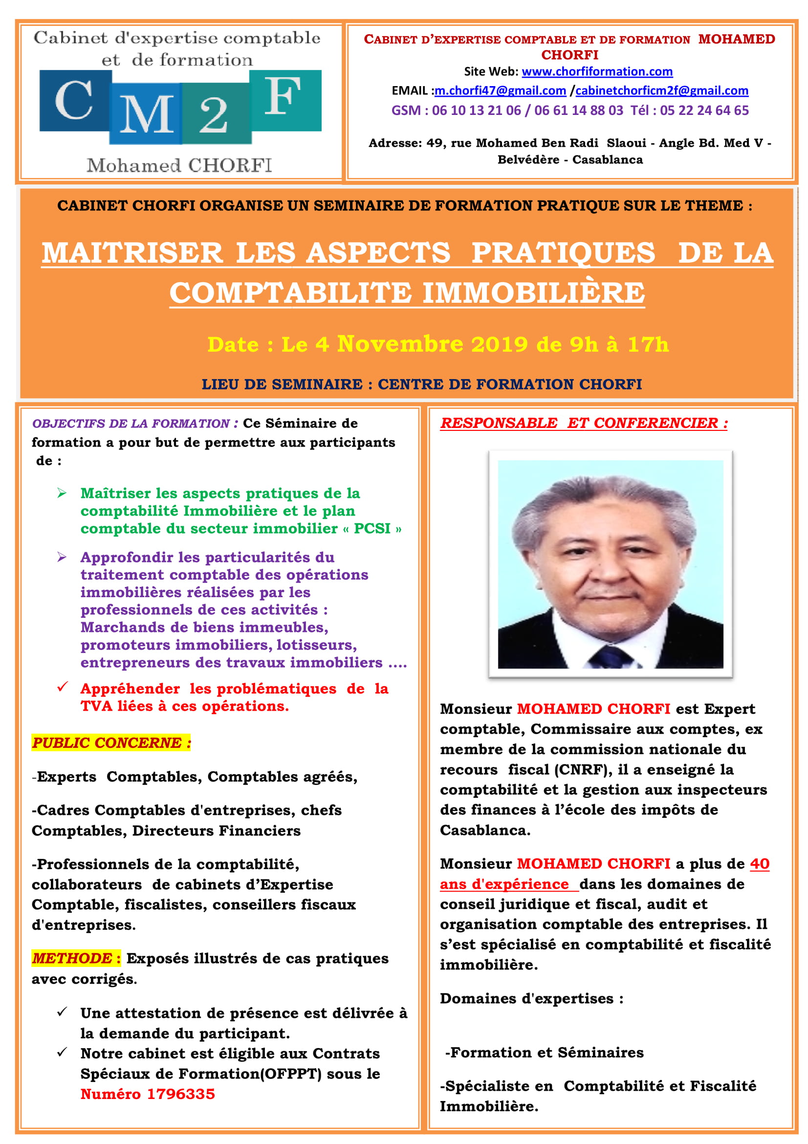 SEMINAIRE MAITRISER LES ASPECTS PRATIQUES DE LA COMPTABILITE IMMOBILI+êRE -1